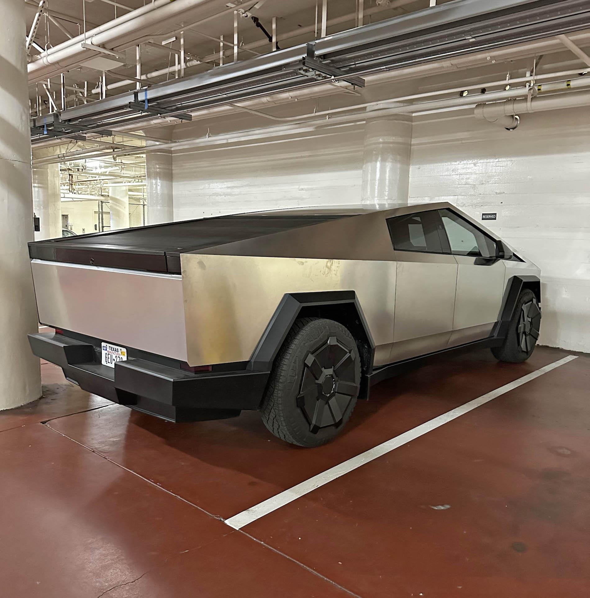Cybertruck spotted parked in X (Twitter) building garage | Tesla ...