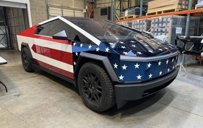 Most patriotic PPF wrap ever. 🇺🇸 US flag stars and stripes