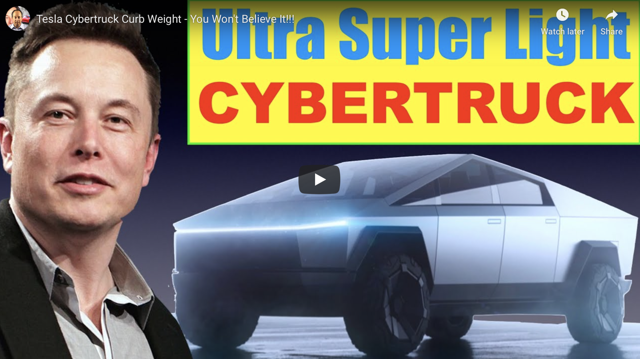 Tesla Cybertruck curb weight Tesla Cybertruck Forum News