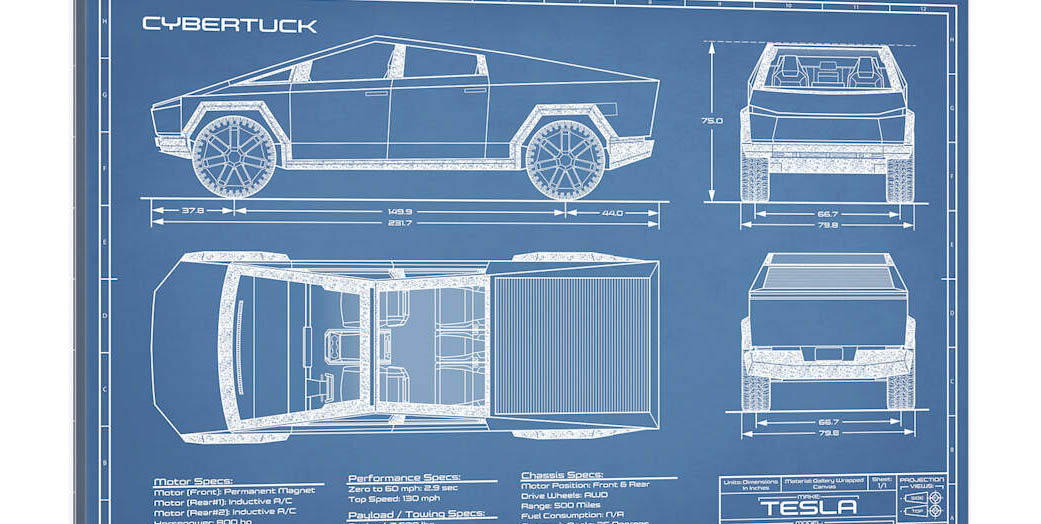 2024 Tesla Cybertruck Dimensions Celie Darleen