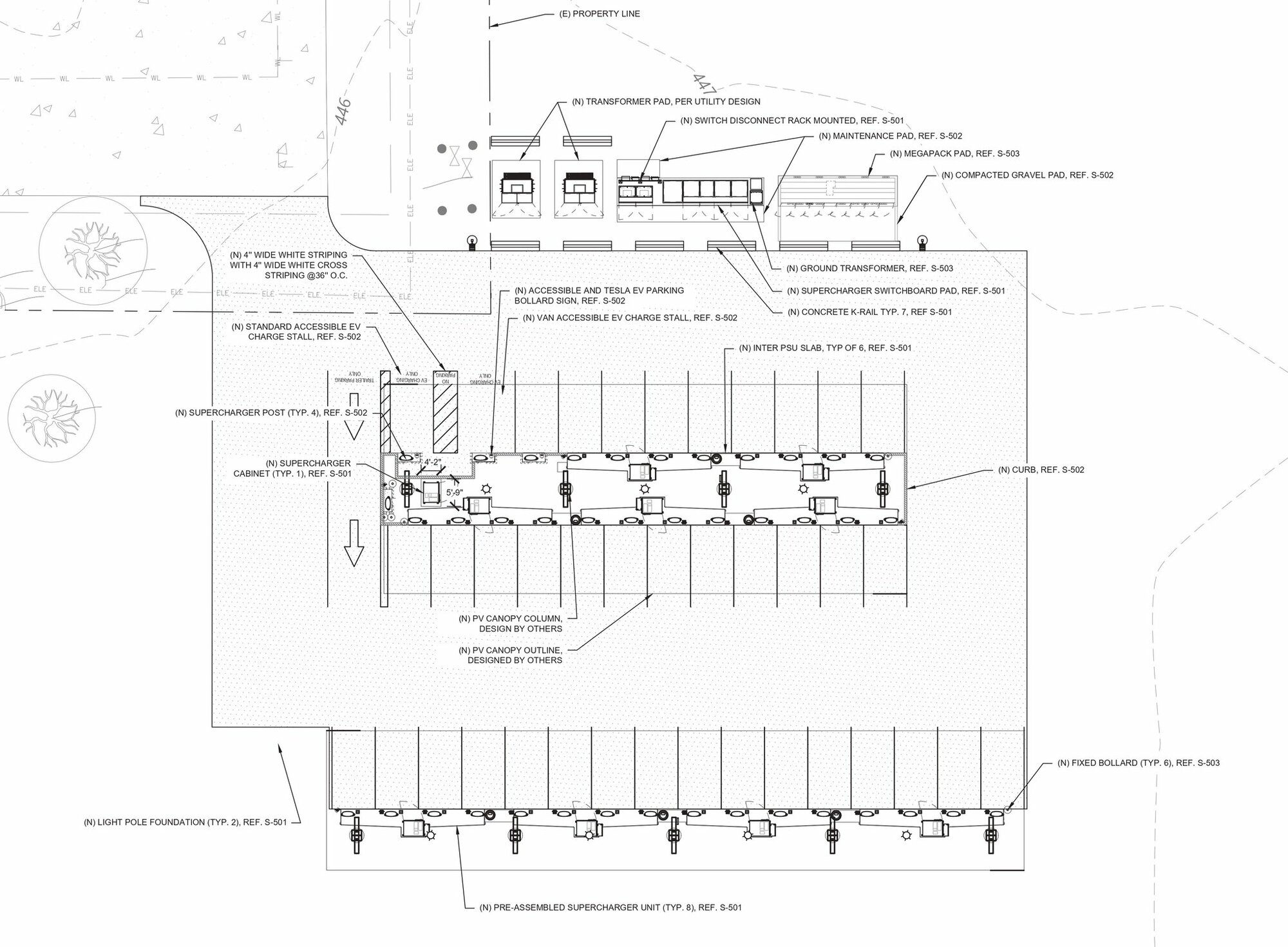 Tesla V4 Supercharger designed station submitted for permitting - in ...