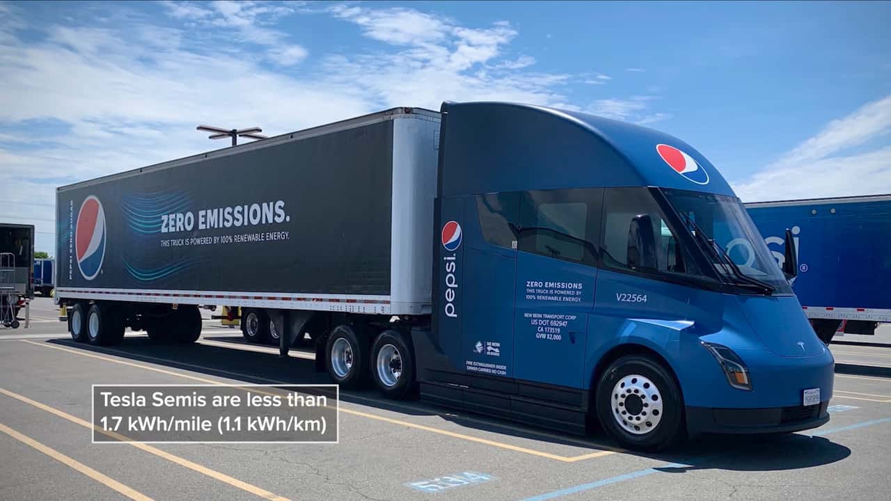 Pepsi's Tesla Semi Covers 1,600 Miles In Under 48 Hours | Tesla ...