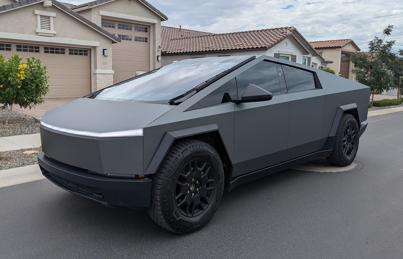 Matte Gunmetal Metallic Wrap! | Tesla Cybertruck Forum - Cybertruck ...