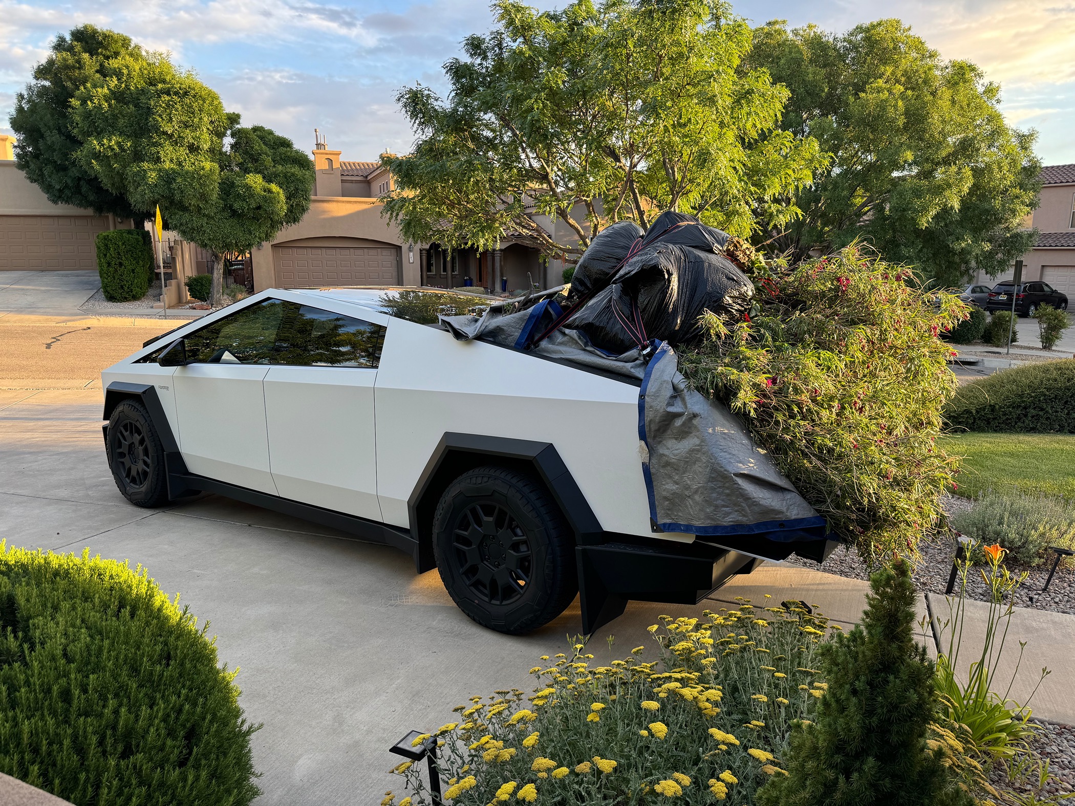 I had to do it…. run to the dump | Tesla Cybertruck Forum - News ...