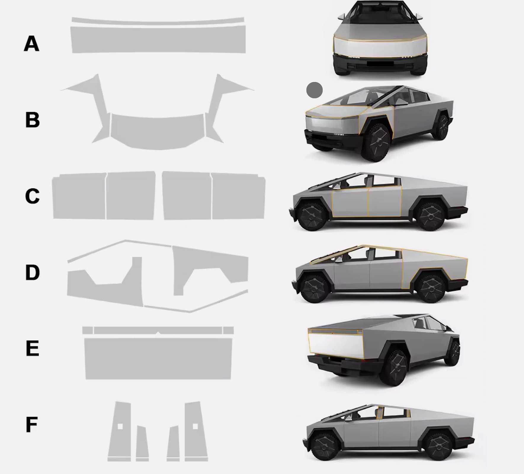 Cybertruck Clear PPF DIY Kit! | Tesla Cybertruck Forum - Cybertruck ...